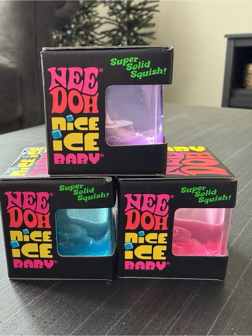 Needoh Set of 3 “Nice Ice Baby” - Pink, Blue & Purple - Picture 2 of 3